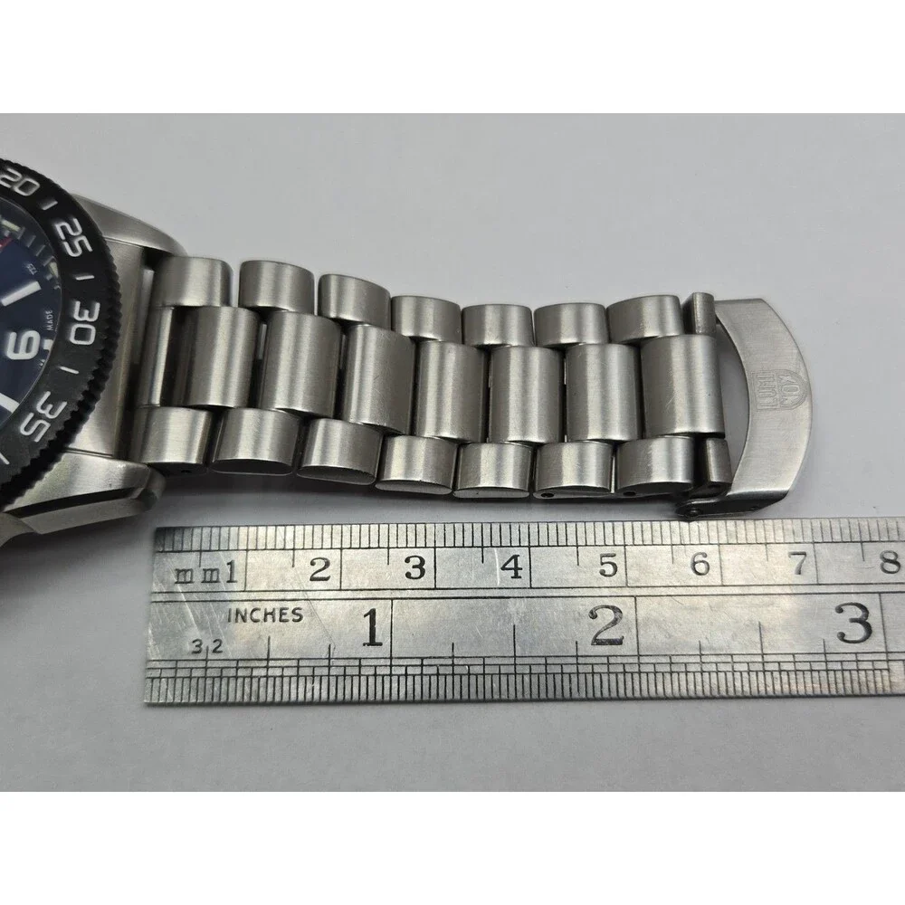 Mens Luminox Pacific Diver 48mm Blue Dial Steel Watch Sapphire Swiss New Battery